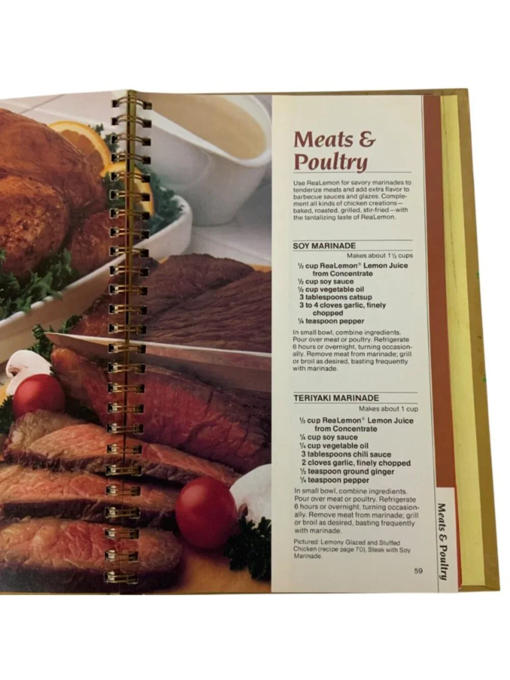 Realemon Recipe Collection Spiral-Bound Cookbook 50th Anniversary Edition 1984